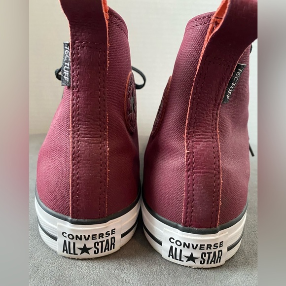 Converse Maroon High Tops Mens 10/ Womens 12 - Picture 4 of 7